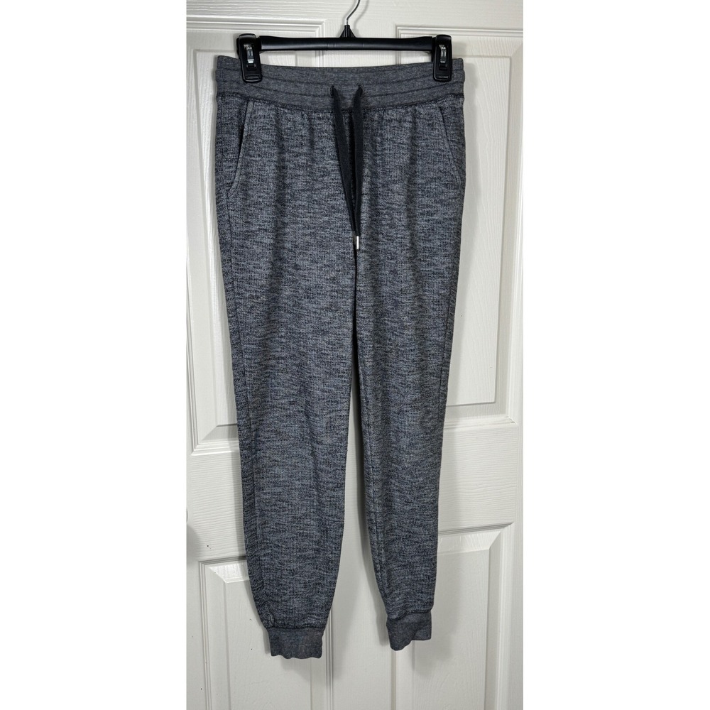 Old Navy Ribbed Joggers Knit Lounge Pants Drawstring CozyChic Heathered Gray XS